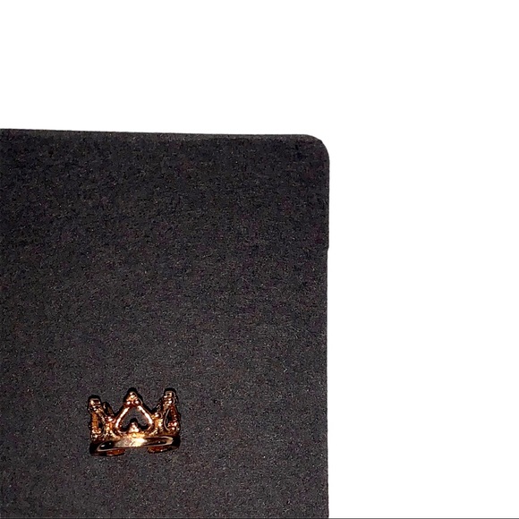 “The Cinderella” Crown Ear Cuff Earring Gold Tone - Picture 3 of 7